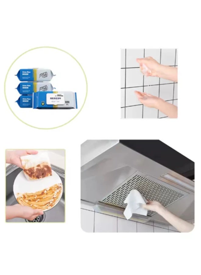 Pack of 80 Multi-Purpose Cleaning Wipes – Fresh Scent, Soft & Durable Disposable Wipes for Quick and Easy Cleaning – Ideal for Home, Office, Kitchen, Bathroom & Travel Use - Image 4