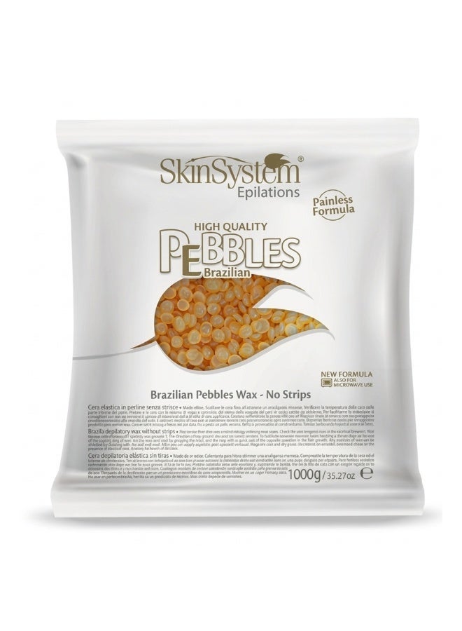 SkinSystem High Quality Pebbles Elastic Brazilian Pebbles Wax No Strips - Image 1