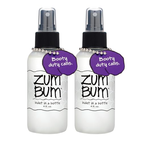 Indigo Wild Zum Bum Bidet in a Bottle - Natural, Portable Bidet - Ideal for Women & Men - Includes Witch Hazel, Vegetable Glycerin & Essential Oils - 4 fl oz (2 Pack) - Image 1