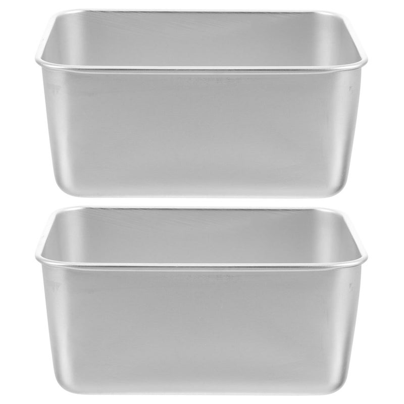 2Pcs Stainless Steel Rectangular Camping Bowls 13 5x10 5x5 5cm Portable Outdoor Tableware For Hiking Travel Picnic - Image 2