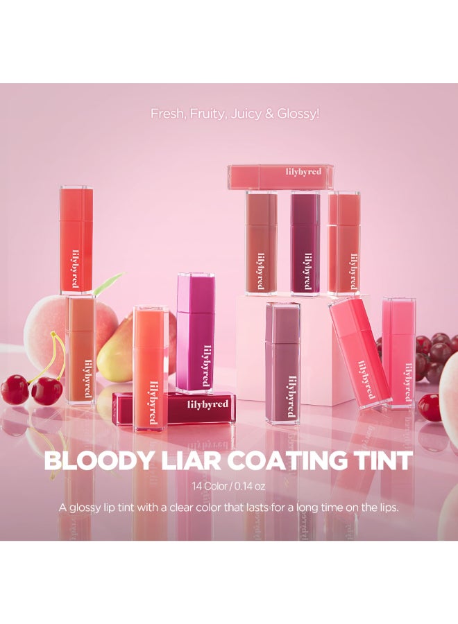 lilybyred تلوين الشفاه اللزج من ليليبايريد بلودي لاير - لون وردي فاكهي لامع 0.14 أونصة 06 فراولة وردية - Image 4