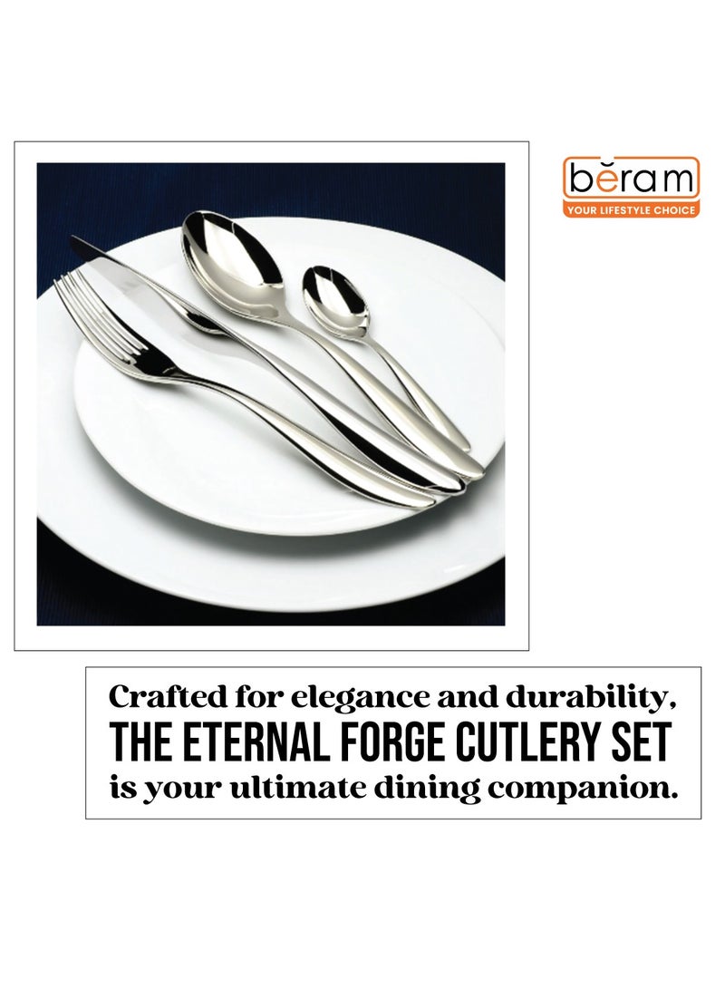 Beram Eternal Forge Cutlery Set, Elegant Stainless Steel Flatware Set, 18/10 Grade, Kitchen Utensils Set, Tableware Set For Home, Restaurants, Hotels and More - Image 5