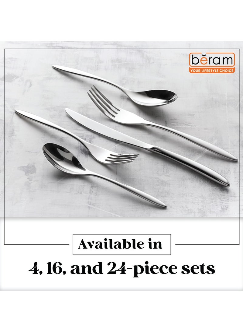 Beram Eternal Forge Cutlery Set, Elegant Stainless Steel Flatware Set, 18/10 Grade, Kitchen Utensils Set, Tableware Set For Home, Restaurants, Hotels and More - Image 3