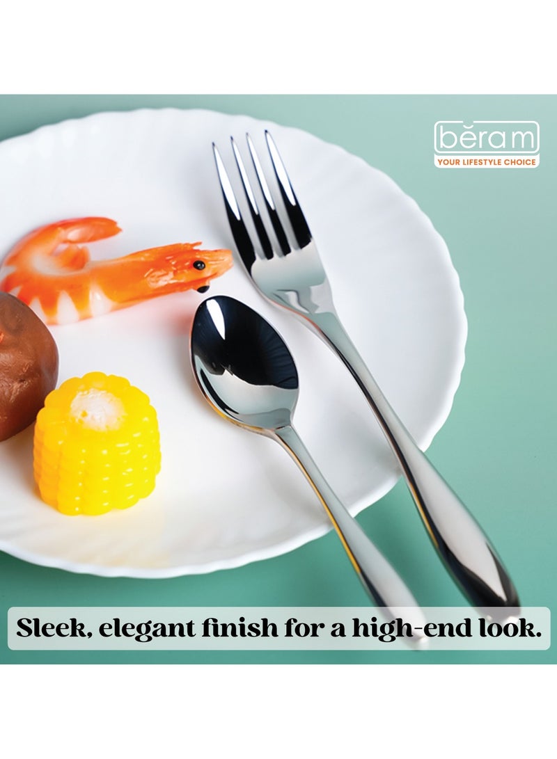 Beram Eternal Forge Cutlery Set, Elegant Stainless Steel Flatware Set, 18/10 Grade, Kitchen Utensils Set, Tableware Set For Home, Restaurants, Hotels and More - Image 4