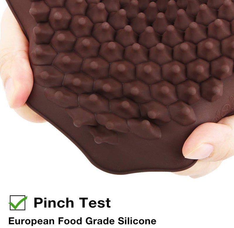 Webake Chocolate Chip Mold 202 Cavity Silicone Mini Candy Molds LFGB 2 Pack For Non Dairy & Sugar Organic Chocolate Chips & Mini Gumdrop, Ganache, Small Dot Cake Decoration (1 Scraper Included) - Image 2