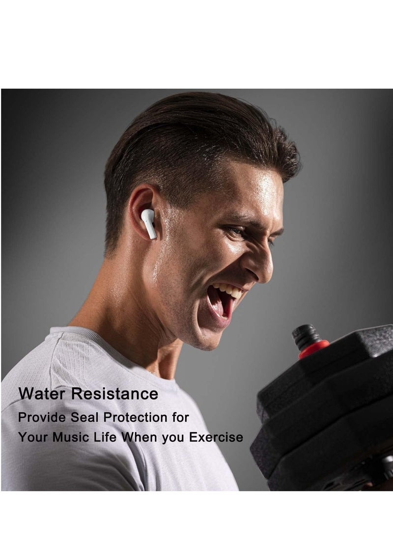 Earbuds X5 with a 35 hour battery life and noise cancellation-White