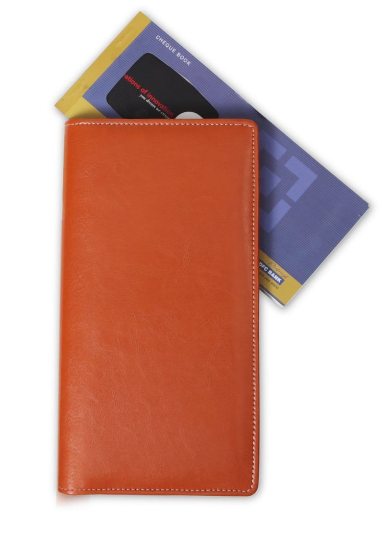 COI Orange Leatherette Expandable Cheque Book Holder/Document Holder (C0701) - Image 4