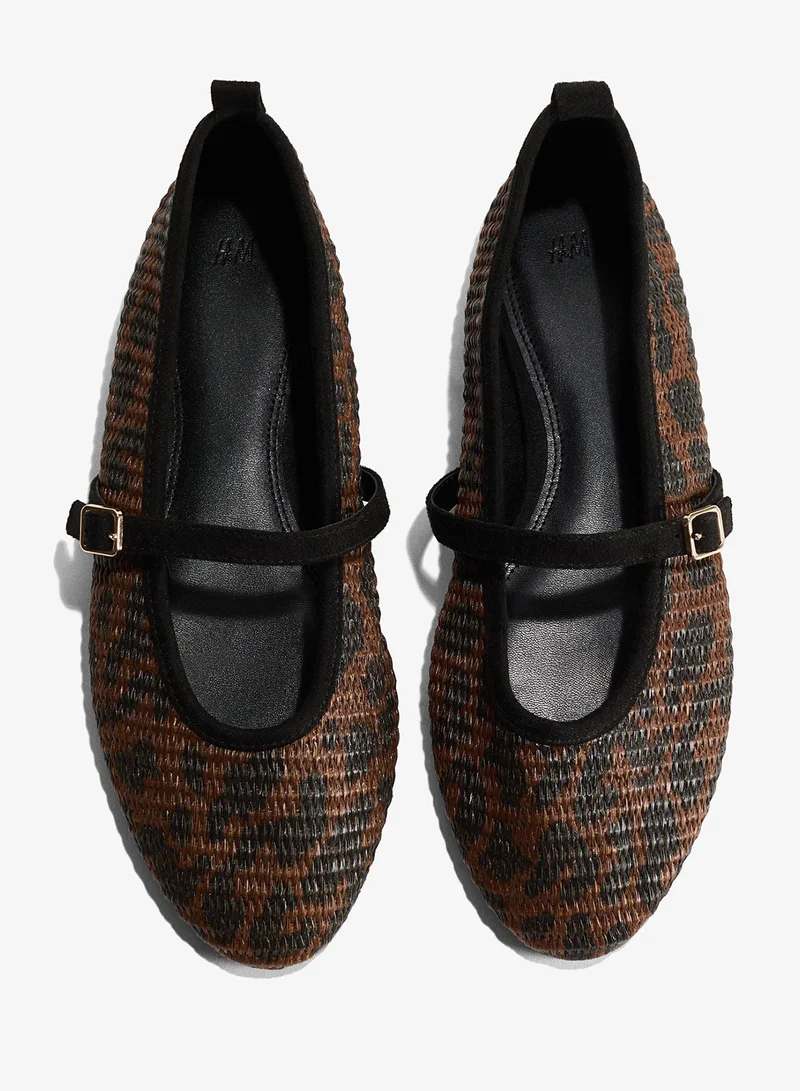 H&M Straw Mary Janes