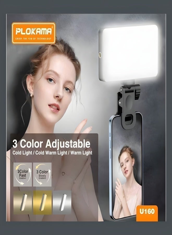 PLOKAMA Professional Clip-On LED Selfie Light – 90 High-Brightness LEDs – 2700K–6500K Adjustable Lighting – 2000mAh Rechargeable Battery – Portable Light for Phone, Camera, Laptop, Live Streaming, TikTok, Makeup & Video Recording - Image 2