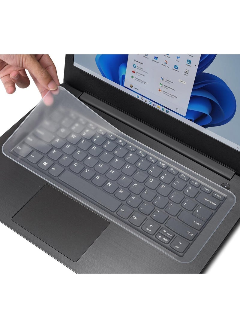 Universal Keyboard Protector Cover Skin for Laptop Notebook 13-14 inch, Ultra Thin Silicone Waterproof Dustproof Keyboard Protector Skin (Size 12.28" X 5.08") - Image 1