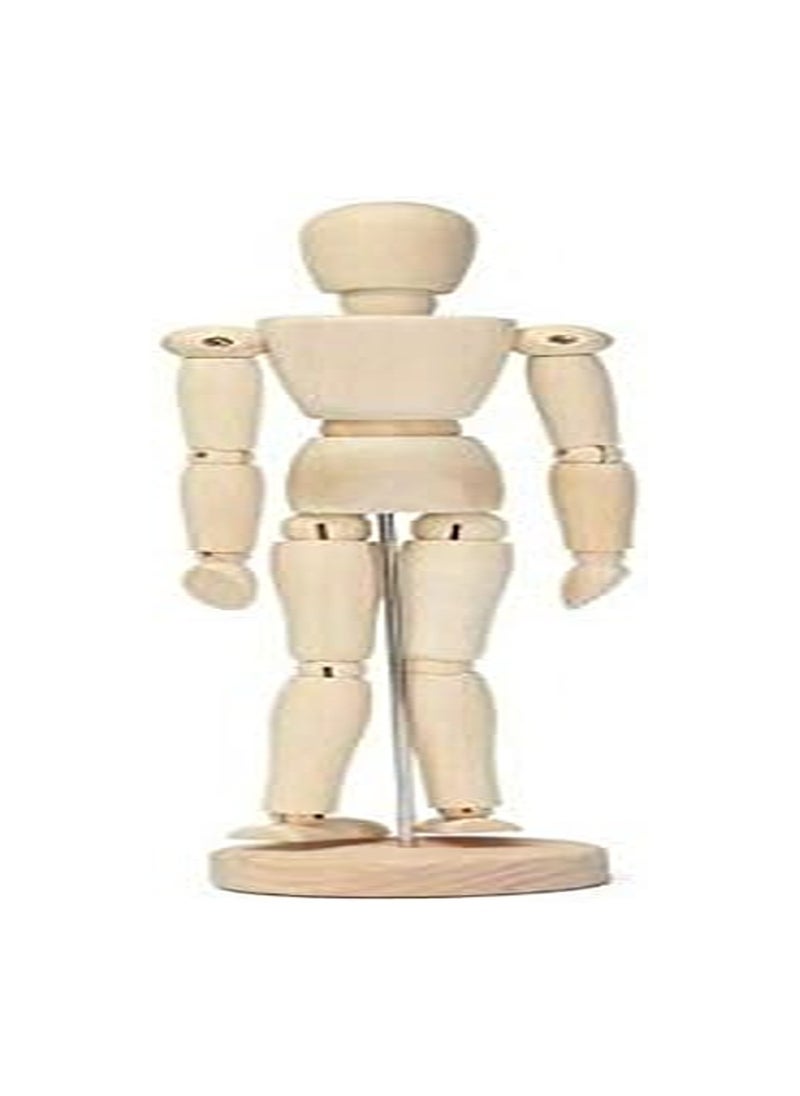 Generic - 11.4 CM Wooden Manikin Movable Limbs Human Mannequin Model - Image 1