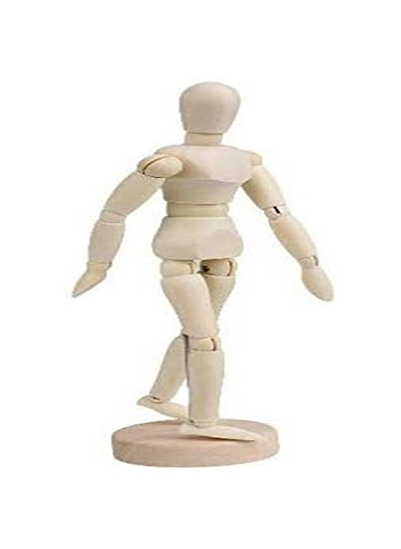 Generic - 11.4 CM Wooden Manikin Movable Limbs Human Mannequin Model - Image 1