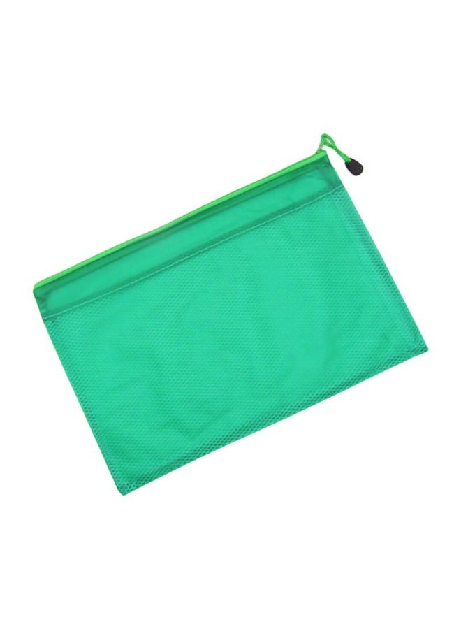 6 Pcs  Plastic Wallets -b4- Folder File Zip Bags Zipped Wallets - Extra Thick Mesh Document - Image 2