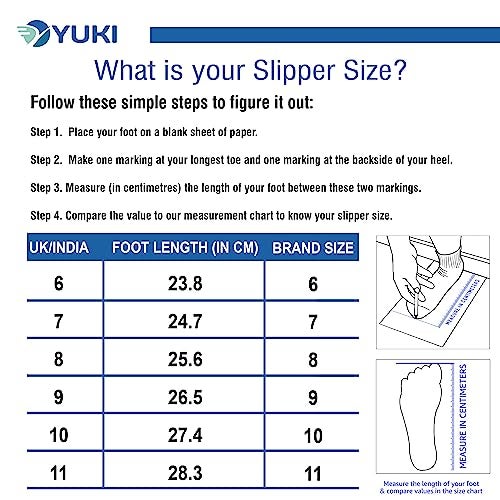YUKI Men Slippers | Stylish Hawai Chappal Rubber Flip Flops Slippers, Comfortable & Ultra-Light, Waterproof Non-Slip Thong - Image 4