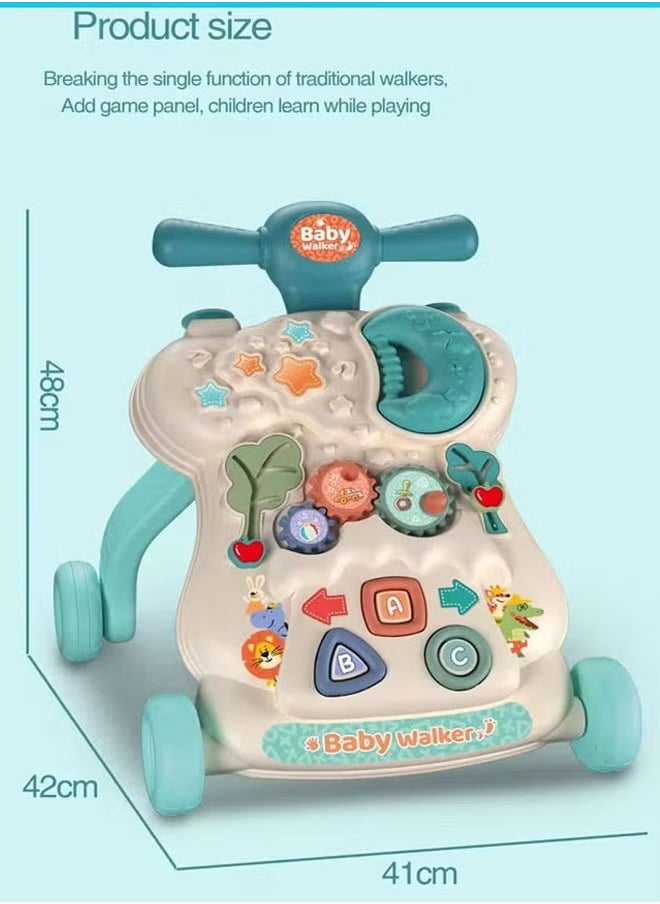 Vinnatsu Baby Push Walker Sit to Stand Baby Walker with Wheel Assemble as Scooter Balance Bike Detachable Panel Kids Music Trolley for Infant Boys Girls  - Image 2