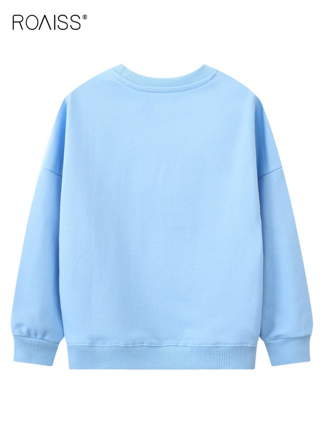 رويس 2 قطعة من ملابس الخريف والربيع للفتيات، طقم أنيق من قميص من النوع الثقيل وسروال للأطفال الصغار، طقم من قميص طويل الأكمام برقبة مستديرة وسروال ضيق مزين بالزهور، مناسب للارتداء اليومي أو أي مناسبة - Image 5