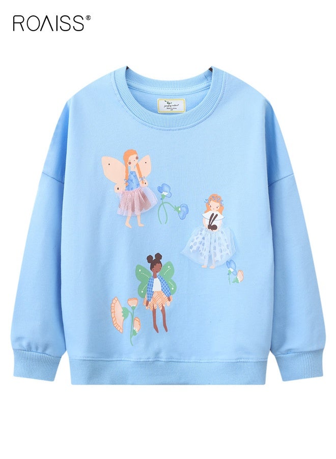 رويس 2 قطعة من ملابس الخريف والربيع للفتيات، طقم أنيق من قميص من النوع الثقيل وسروال للأطفال الصغار، طقم من قميص طويل الأكمام برقبة مستديرة وسروال ضيق مزين بالزهور، مناسب للارتداء اليومي أو أي مناسبة - Image 4