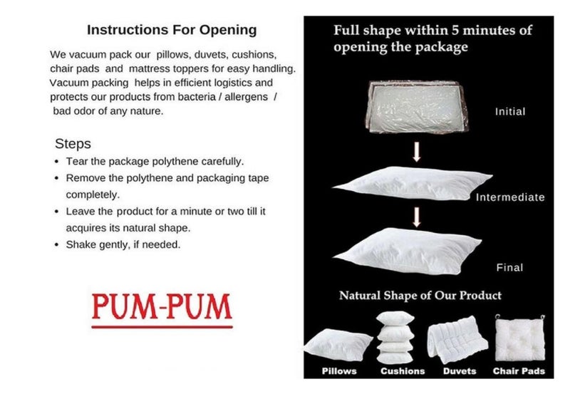 PumPum Supreme Comfort Pack: Set of 4 Luxe 16x24 Inch Pillows for Plush Support - Image 4