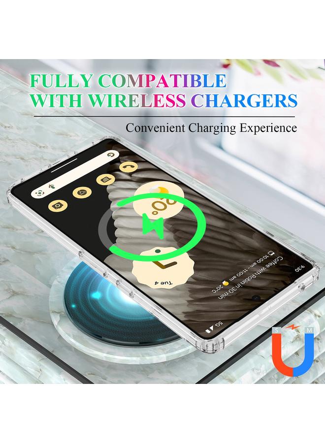 Zaboon Case For Google Pixel 7 Pro MagSafe Clear Acrylic PC Hybrid TPU Phone Case - Image 3