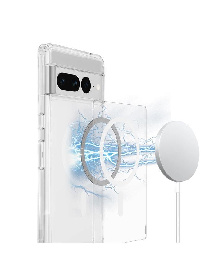 Zaboon Case For Google Pixel 7 Pro MagSafe Clear Acrylic PC Hybrid TPU Phone Case - Image 2