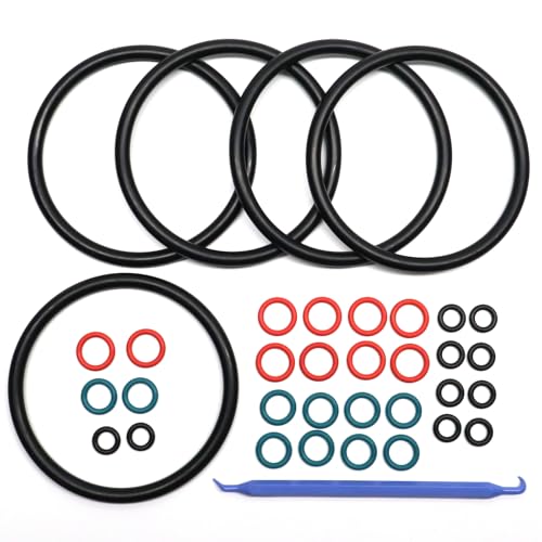 Captain O-Ring (5 Sets, 36 Piece) Color Coded Gasket Set for Cornelius Home Brew Keg [w/o-Ring Pick] - Universal Kit with Orings for Ball Lock and Pin Lock Style Kegs by Captain O-Ring - Image 1