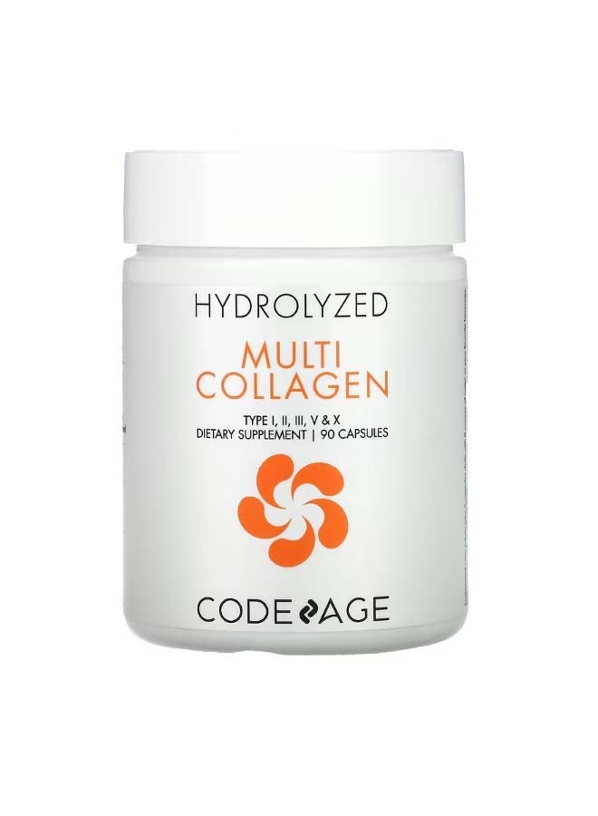 كوديدج Hydrolyzed Multi Collagen Type I II III V X 90 Capsules - Image 1