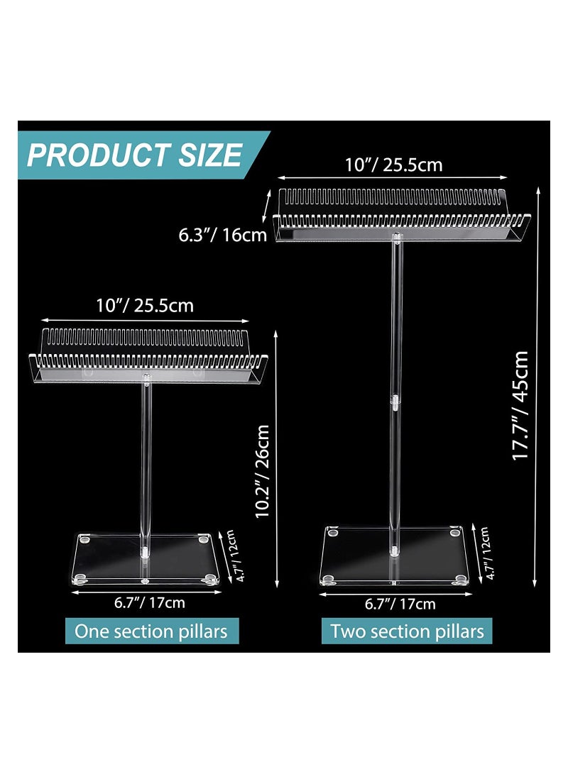 SYOSI Acrylic Hair Extension Stand, Professional Wigs Styling Tool Hair Hanger, for Hair Salon, 1 Pcs, Clear - Image 4