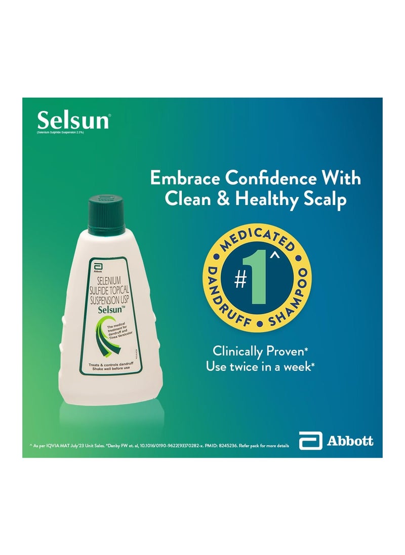 Selsun Selsun Suspension Anti Dandruff Shampoo, Clears away dandruff flakes, Relieves from excessive oil, Relieves from dandruff related itching (120ml)  - Image 5