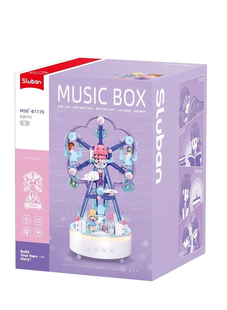 Sluban - Music Box Happy Star Ferris Wheel 620 Pieces - M38-B1170