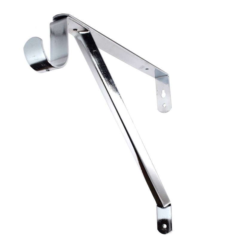 Desunia Adjustable Closet Rod  Shelf Support Bracket  Chrome  1 Pack