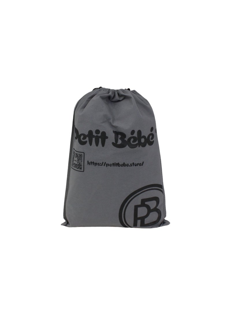 Petit Bebe Baby Vea Sling Carrier – Black & Blue - Image 4