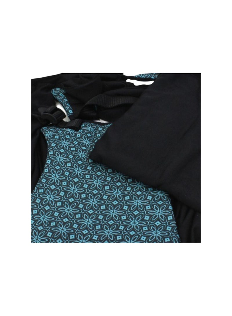 Petit Bebe Baby Vea Sling Carrier – Black & Blue - Image 3