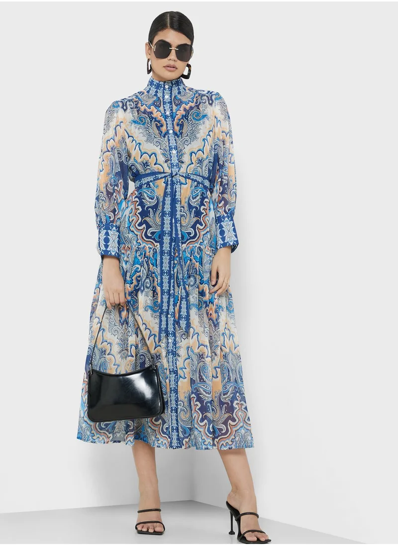 ELLA Abtract Print Dress