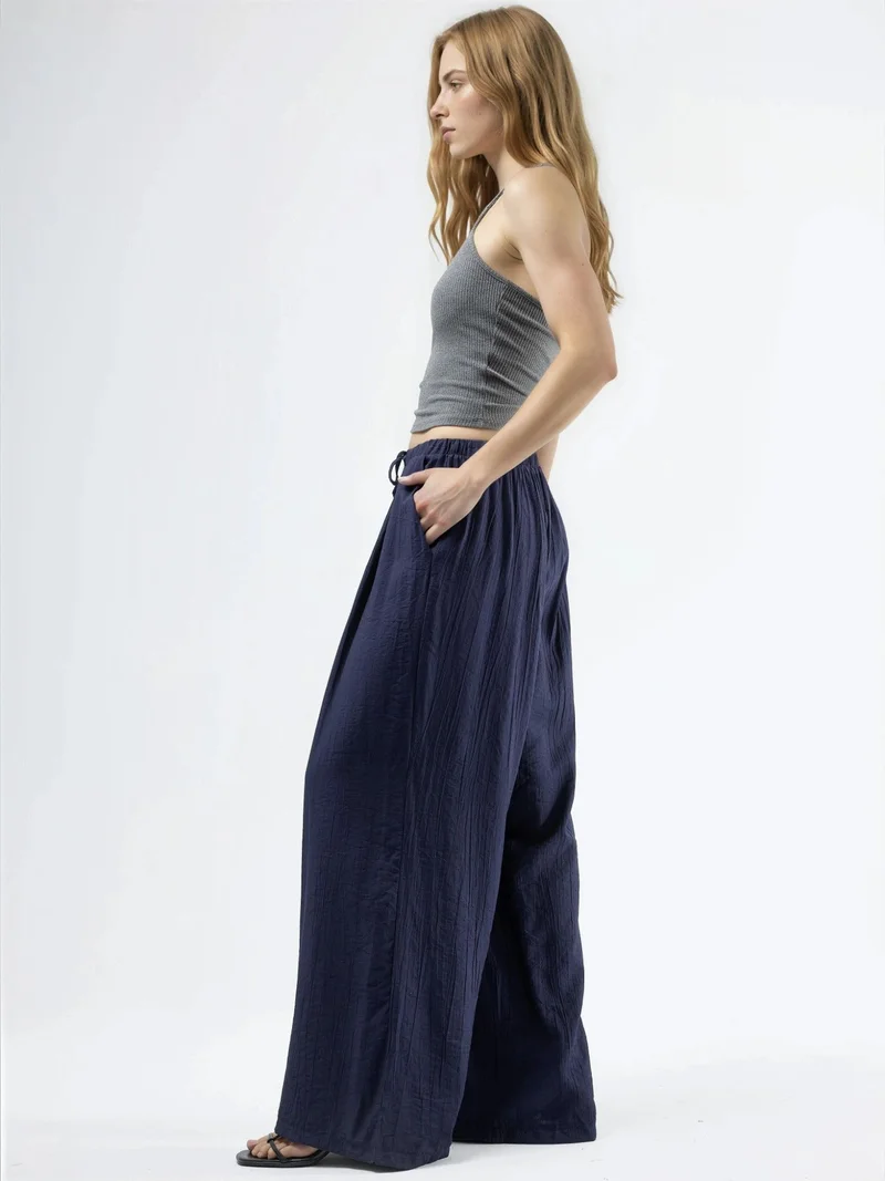 بوسيم BUSEM Wide Leg Drawstring Pants