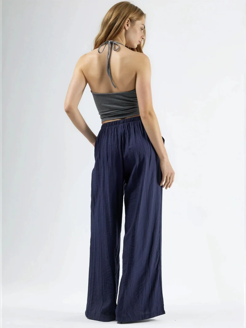 بوسيم BUSEM Wide Leg Drawstring Pants