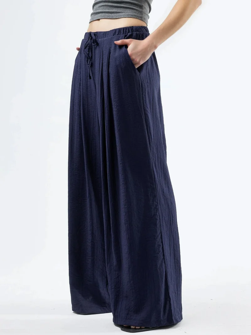 بوسيم BUSEM Wide Leg Drawstring Pants