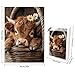 Artinhand Great Jigsaw Puzzles for Adults 1000 Pieces Highland Cow Wooden Challenging Puzzles Gift for Friends Family Home Decoration Puzzle - Image 4