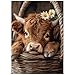 Artinhand Great Jigsaw Puzzles for Adults 1000 Pieces Highland Cow Wooden Challenging Puzzles Gift for Friends Family Home Decoration Puzzle - Image 2