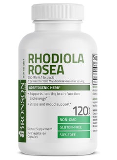 Bronson Rhodiola Rosea 1000 Mg Supplement Adaptogenic Herb For Brain Stress And Mood Support Nongmo 120 Vegetarian Capsules  - Image 4