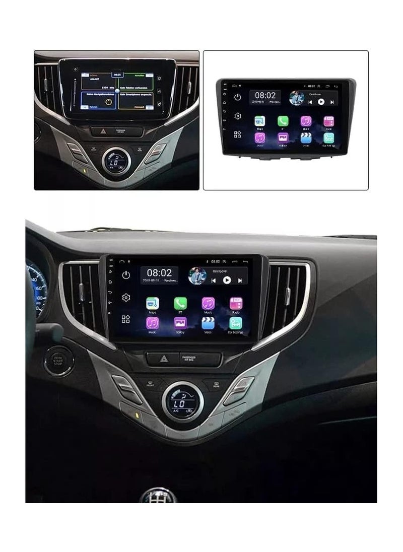 SHEZA STAR - Android Car Stereo for Suzuki Baleno 2016 2017 2018 2019 6GB RAM 128GB ROM 9 Inch Support SIM Card, Apple Carplay, MirrorLink WiFi BT, IPS Touch Screen with AHD Camera Included - Image 1