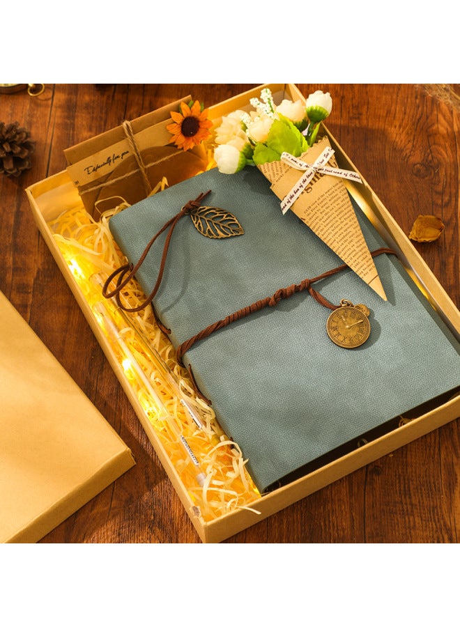 Chic Vintage Diy Album With Gift Box Star-chasing Bill Collection Book Hot Handmade Scrapbook Memoirs - Image 1