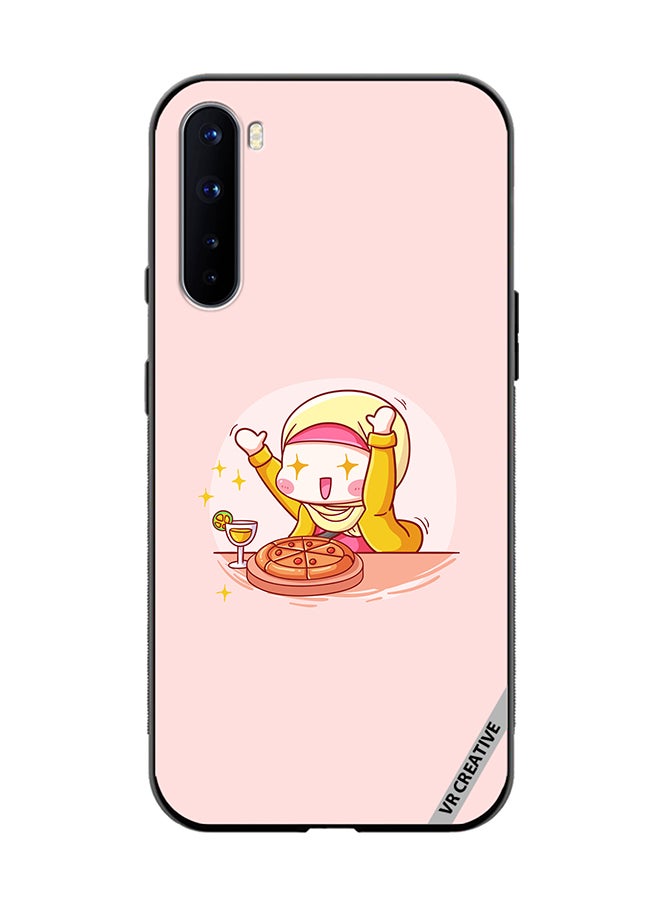 VR CREATIVE Protective Case Cover For OnePlus Nord Cute Hijabi Babe Design Multicolour - Image 1
