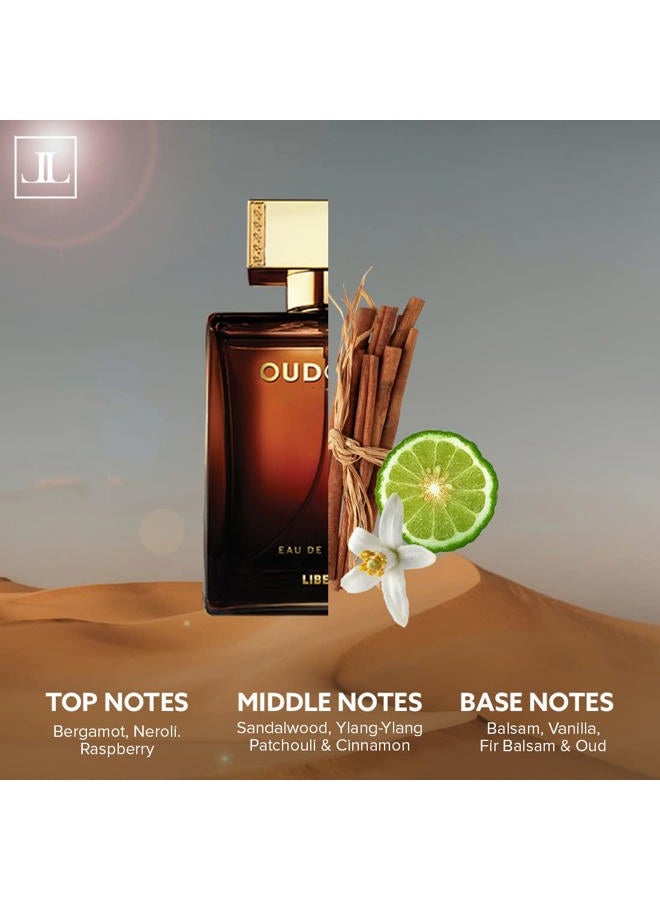 Liberty عطر أود جولد الفاخر للرجال والنساء (50 مل/1.7 أونصة)، أو دو بارفان (EDP)، مصمم في فرنسا، رائحة تدوم طويلاً، نغمات خشبية - Image 5