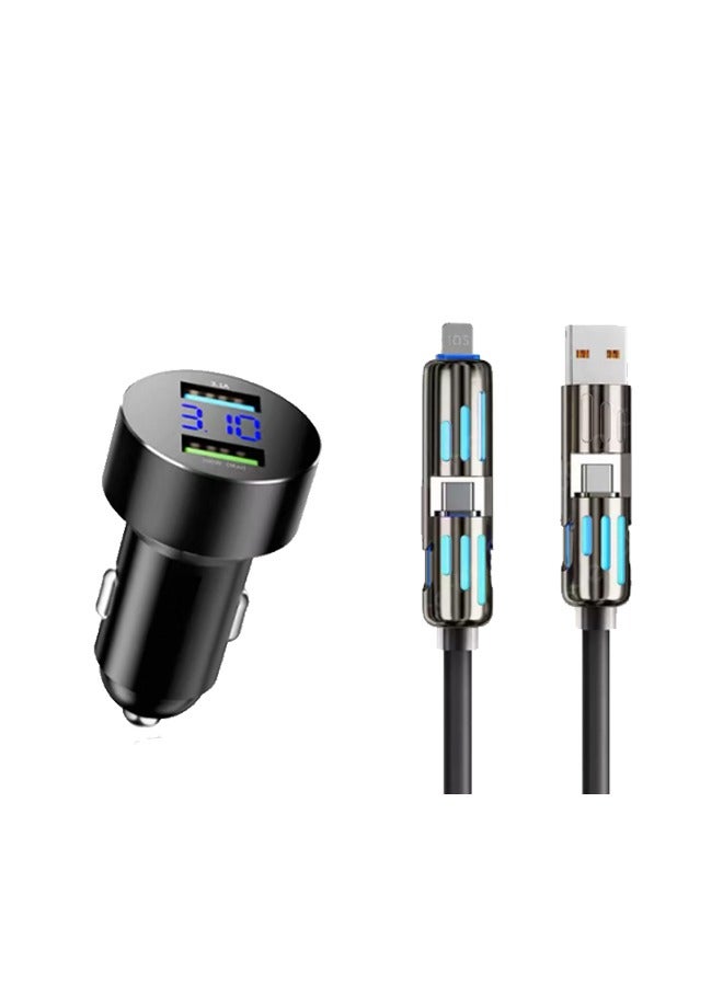 مجموعتين من واجهة محول الشحن السريع على متن الطائرة وشاحن الشحن السريع أربعة في واحد ، وداع المشاكل متعددة الخطوط ، والشحن أسرع ، والشحن على متن الطائرة بشكل أكثر ملاءمة - Image 1