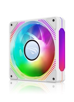 havit ARGB CPU Fan, Mini PC Cooler with Infinite Mirror Light Effect, 4-Pin PWM Interface, Suitable for PC Gaming, Server Cooling  - Image 1