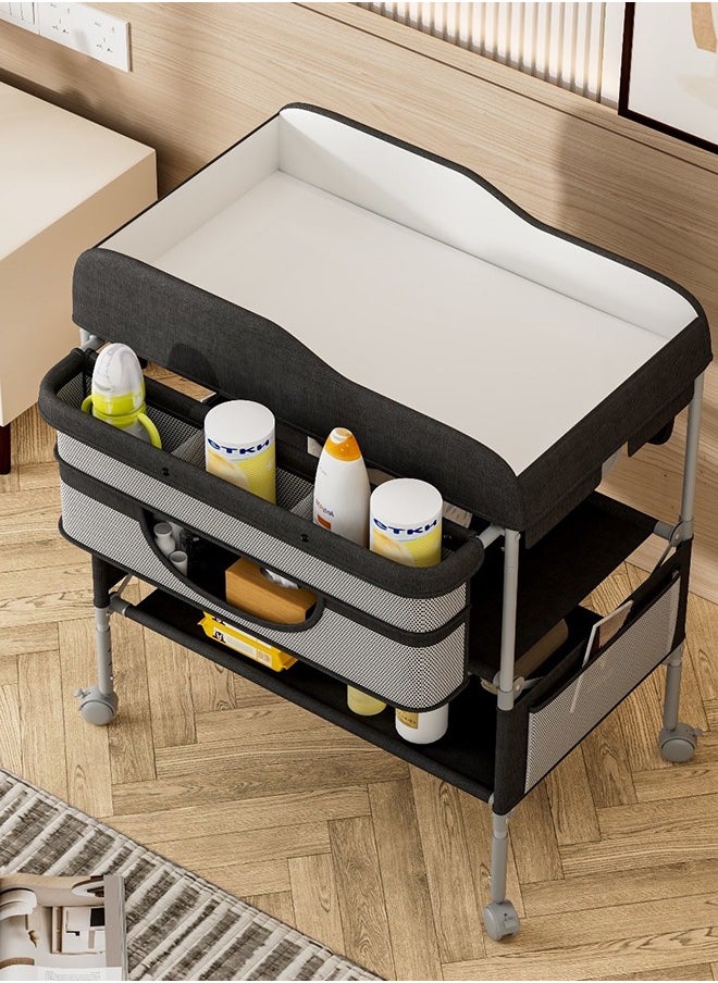 Cute Baby Portable Foldable Diaper Changing Station With Wheels  - Image 2