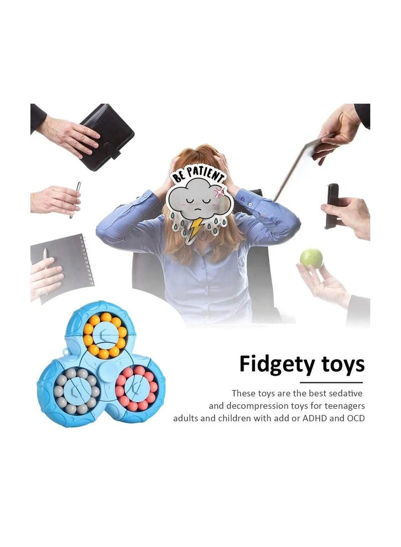 Triangle Puzzle Toy Bean Bean Toys Magic Session Decompression Game & Anti-Stress Fingertip Exercise ADHD can also be a game to help children focus and relax  - Image 4