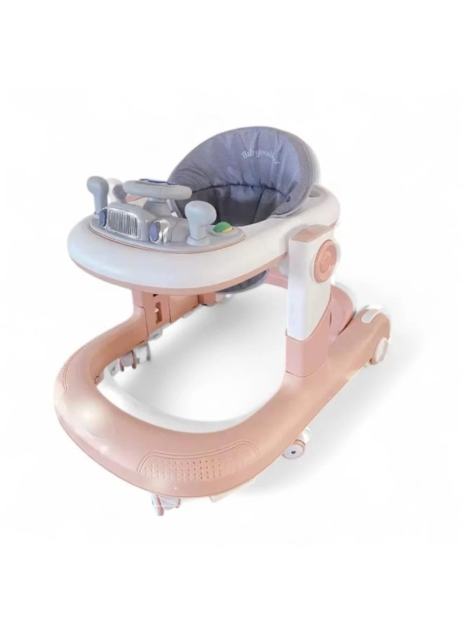 Comfortable educational baby walker with flexible wheels and a padded seat practical design - Image 3