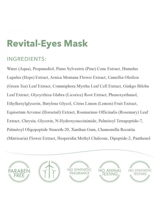 EmerginC emerginC Revital-Eyes Mask - Soothing Gauze Eye Pads with Cucumber + Ginkgo to Help the Appearance of Puffy Eyes + Dark Under-Eye Circles - Refrigerate for Cooling Sensation (5 Sets of 2)  - Image 5