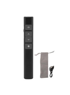 Presentation Clicker Multifunction Accurate High Sensitivity Wireless Charging PPT Page Turning Pen for Business Meeting Teaching Black